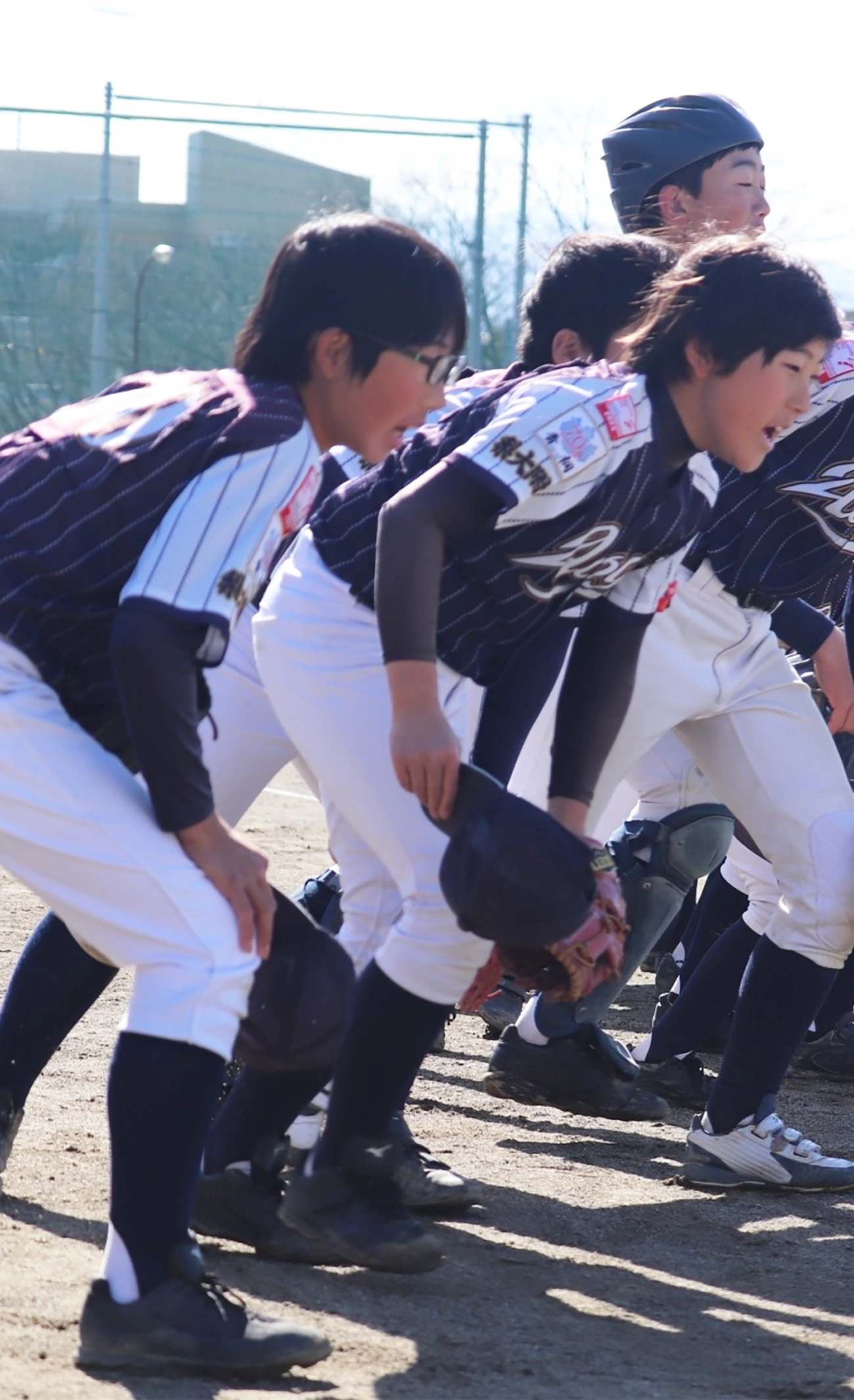 青桐野球スポーツ少年団の子供たち